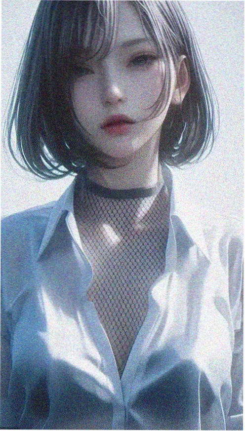 AI生成动漫《玻璃海纪年》封面